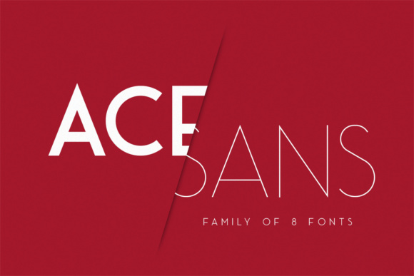 Ace Sans Family: The Modern Sans Serif Typeface for Handmade Brands