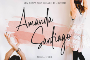 Amanda Santiago: The Perfect Script Handwritten Font for Handmade Brands