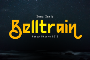 Belltrain Typeface: Retro Vintage Sans Serif for Digital Branding