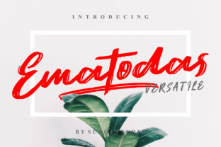 Ematodas Bold Brush Typeface for High-Impact Campaigns