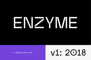 Enzyme: A Contemporary Sans Serif Display Font for Modern Editorial Design
