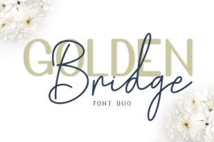 Golden Bridge Font Duo for Handmade Branding and Printables