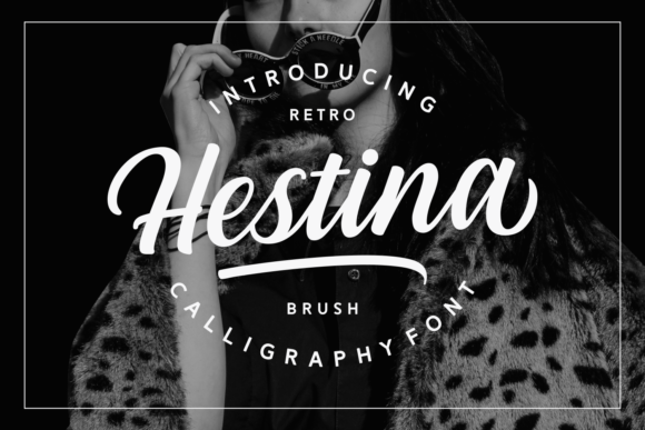 Hestina: A Bold Brush Script Typeface for Modern Branding