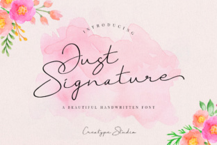 Just Signature Typeface for Editorial Design