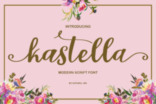 Kastella Modern Script Font for Editorial Design