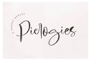 Pierogies Script: A Luxurious Handwritten Typeface for Upscale Craft Branding