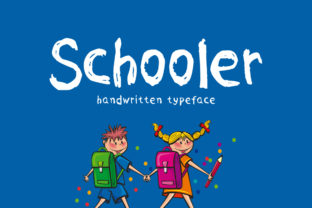 Schooler Handwritten Font for Playful Kids Branding and Crafts