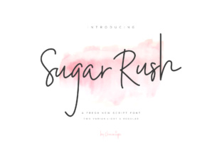 Sugar Rush Font for Fashion Editorial and Web Design