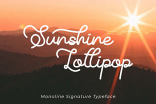 Sunshine Lollipop: A Monoline Signature Font for Brand Identity