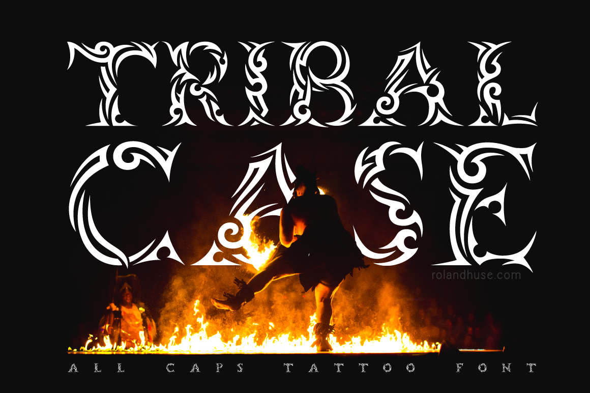 Tribal Case Typeface Review: A Bold Decorative Font for Editorial Design