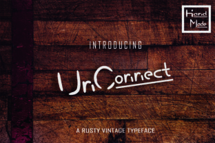 UnConnect: A Rustic Stencil Typeface for Modern Brand Identity